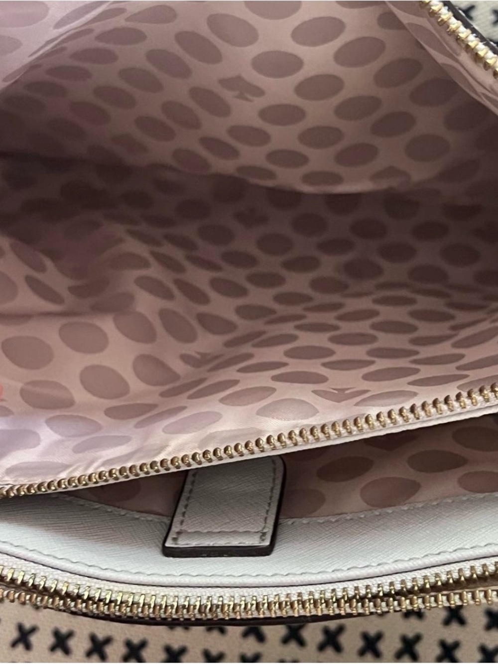 Kate Spade Grey Tote Purse — Saffiano Tote with Gold Hardware - Picture 7 of 8